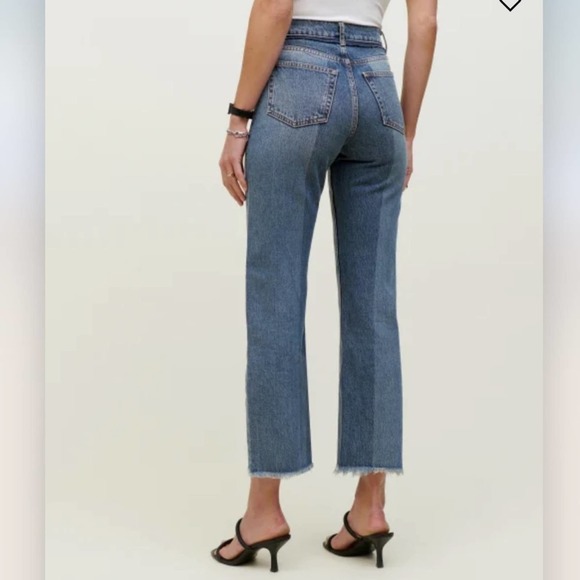 Reformation Reconstructed High Rise Straight Jeans - Picture 3 of 5